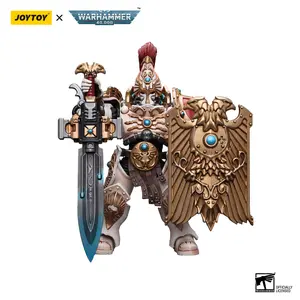 Joytoy 1/18 Fully Articulated High-Detail Action Figure - Adeptus Custodes Solar Watch Custodian Guard with Sentinel Blade and Praesidium Shield JT9343