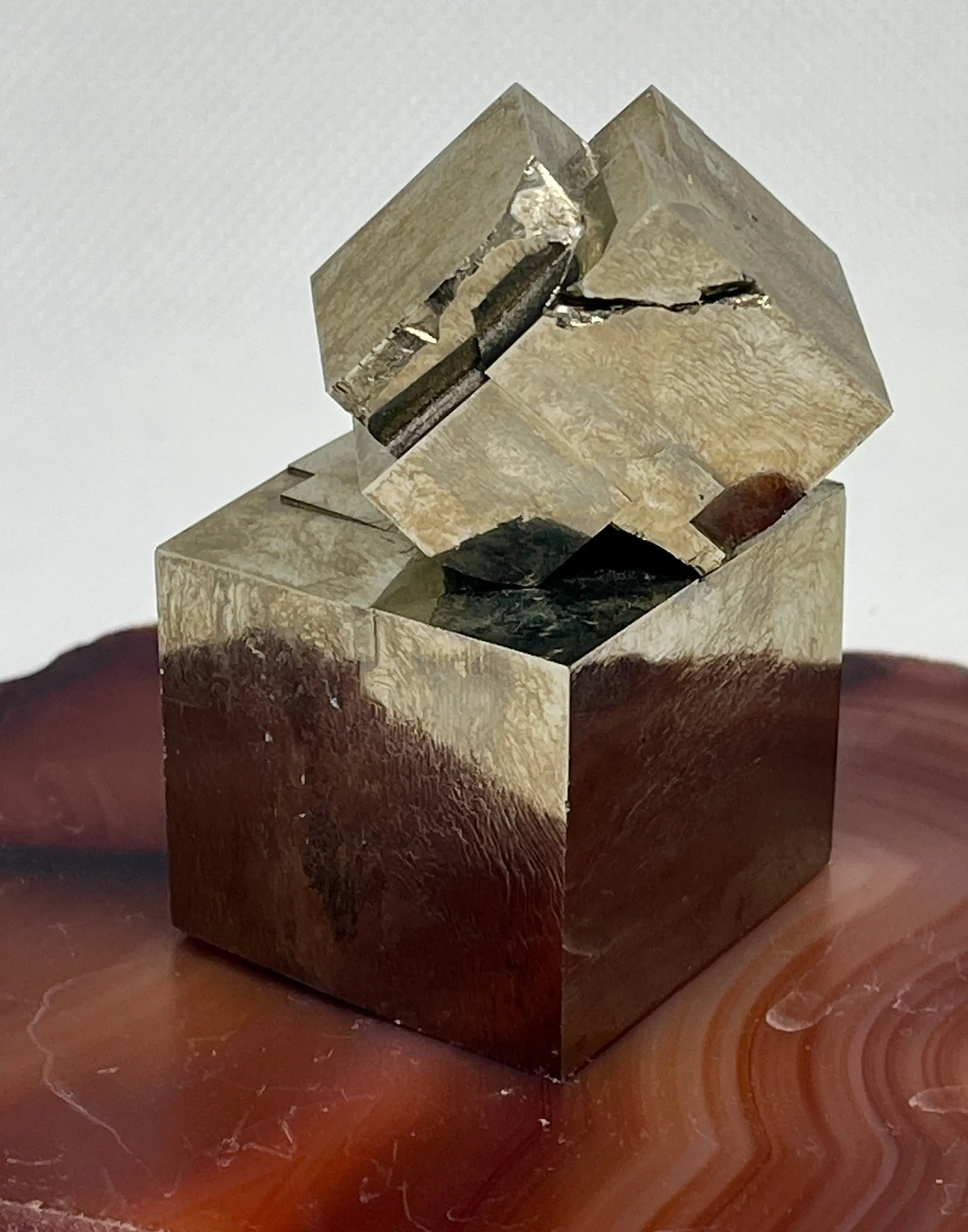 Gold Pyrite Cube (“Fool’s Gold”) | Natural Geometric Crystal Specimen