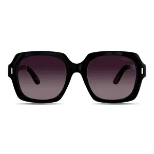 Velvet Eyewear Anne Sunglasses V749BK01 Black with Brown Fade Lenses 52mm x 18mm x 140mm UV Protection