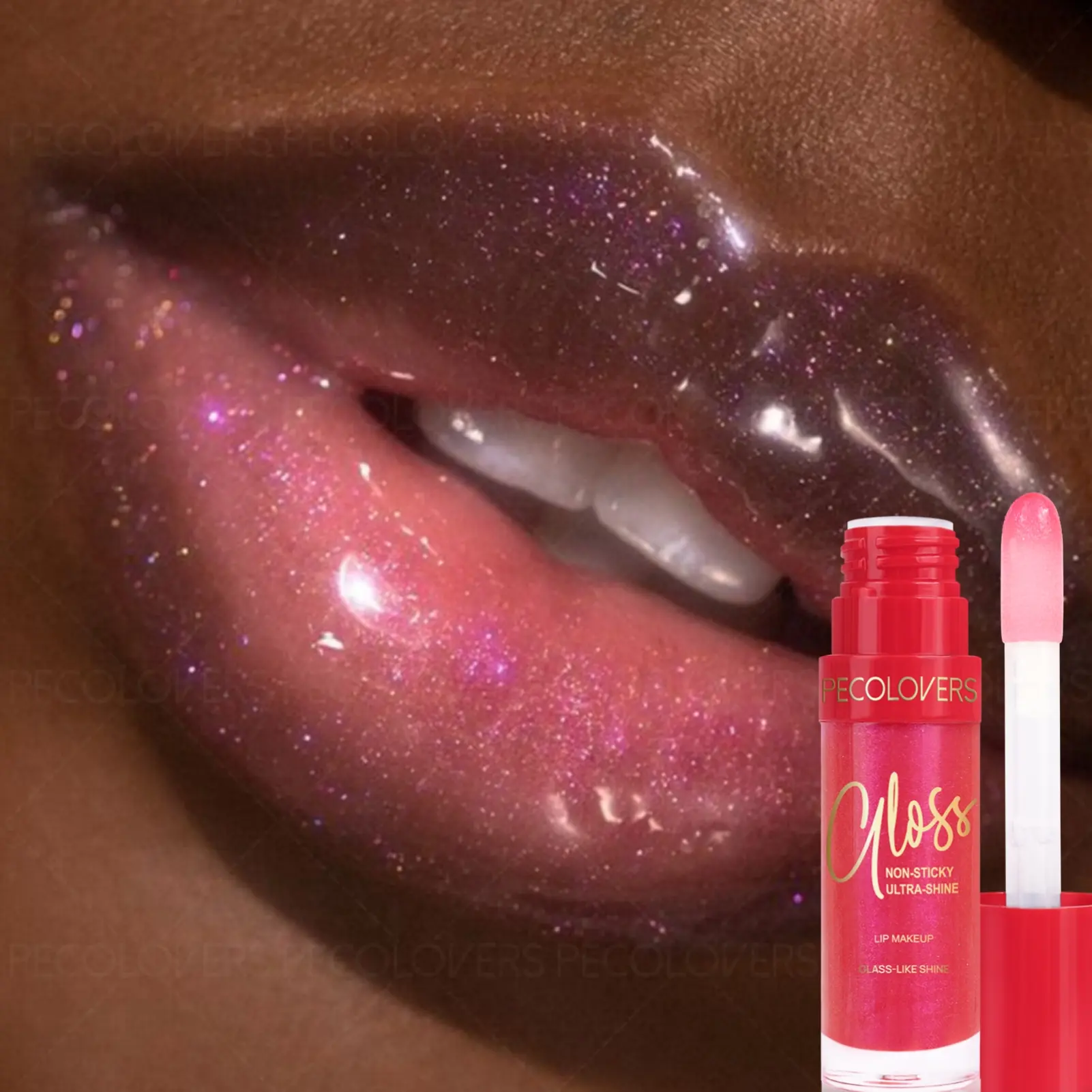 1PC Moisturize Lips Gloss, Give a glossy effect, Vivid Color with a Moisturizing Shine Suitable for Various Looks, Hydrating, Lipgloss