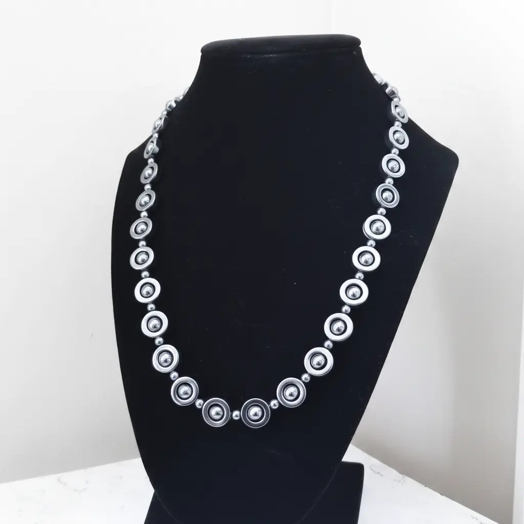 Hematite Orbit Necklace