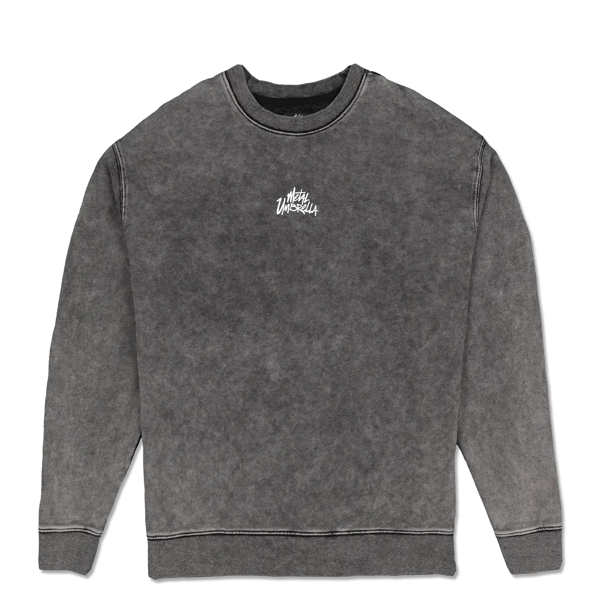 Evolving Crewneck - Black Mineral Wash