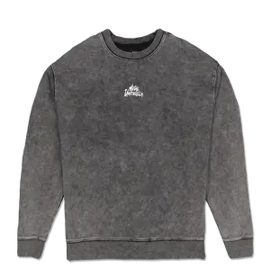 Evolving Crewneck - Black Mineral Wash