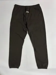 2022 Iron-Black Cuffed Sweatpants - Soft Tapered Leg Trousers, Athletic Urban Streetwear for All Season Unisex Daily Wear