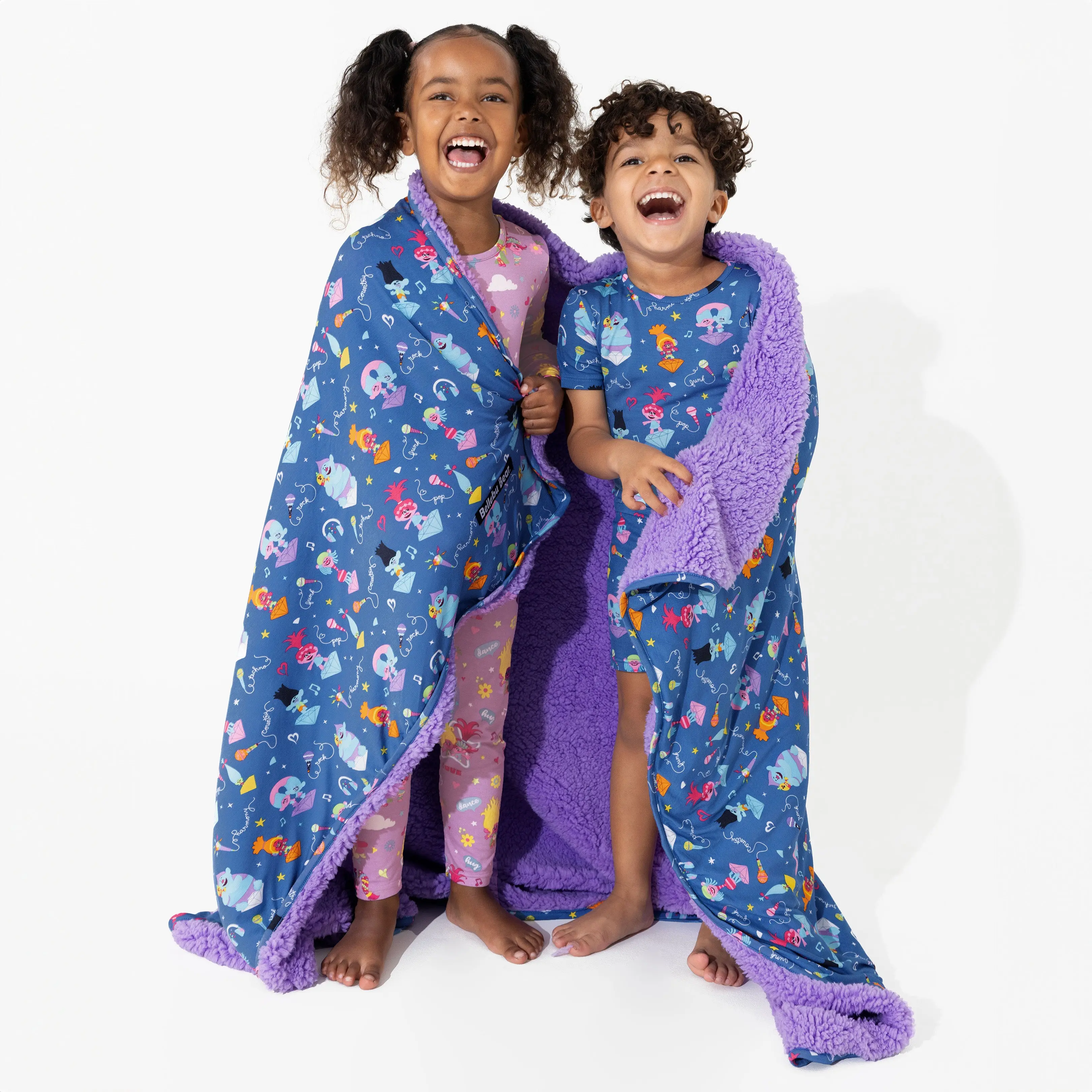 Trolls Music Valentine's Bamboo Sherpa Blanket