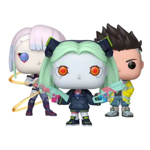 Funko Pop! Cyberpunk: Edgerunners – David Martinez #2413, Lucy with Monowire #2414 & Rebecca #2415 (Set)