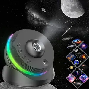 VanSmaGo 13 in 1 Galaxy Projector for Christmas Gift, 360° Rotatable Starry Sky Projector, 4K HD & Large Scale Projection, Decorative Galaxy Projector Light, Planetarium LED Light, Nightlight for Kids Bedroom, Wedding Home Room Decor light sensor