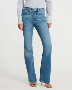 Express Mid Rise Medium Wash Bootcut Jeans