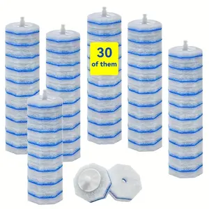 30counts Upgraded Version Disposable Toilet Brush Heads Refill  Durable FitMost Toilet Brushes Cleaning Tools