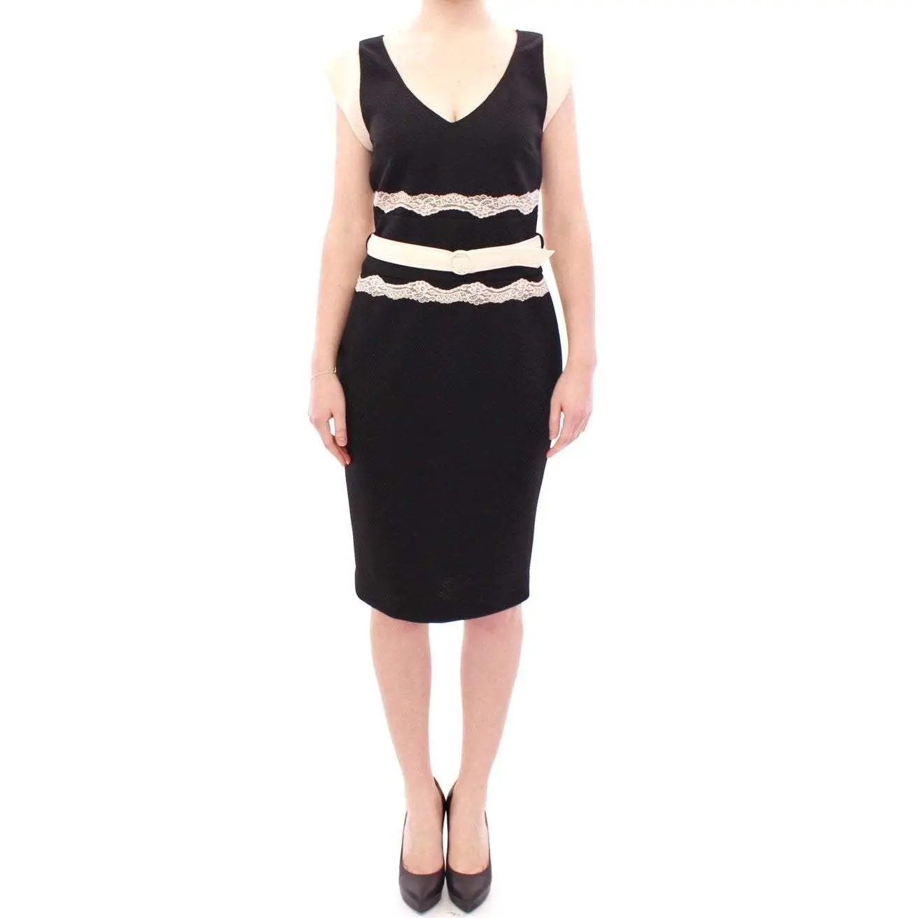 Cavalli Black lace sheath dress