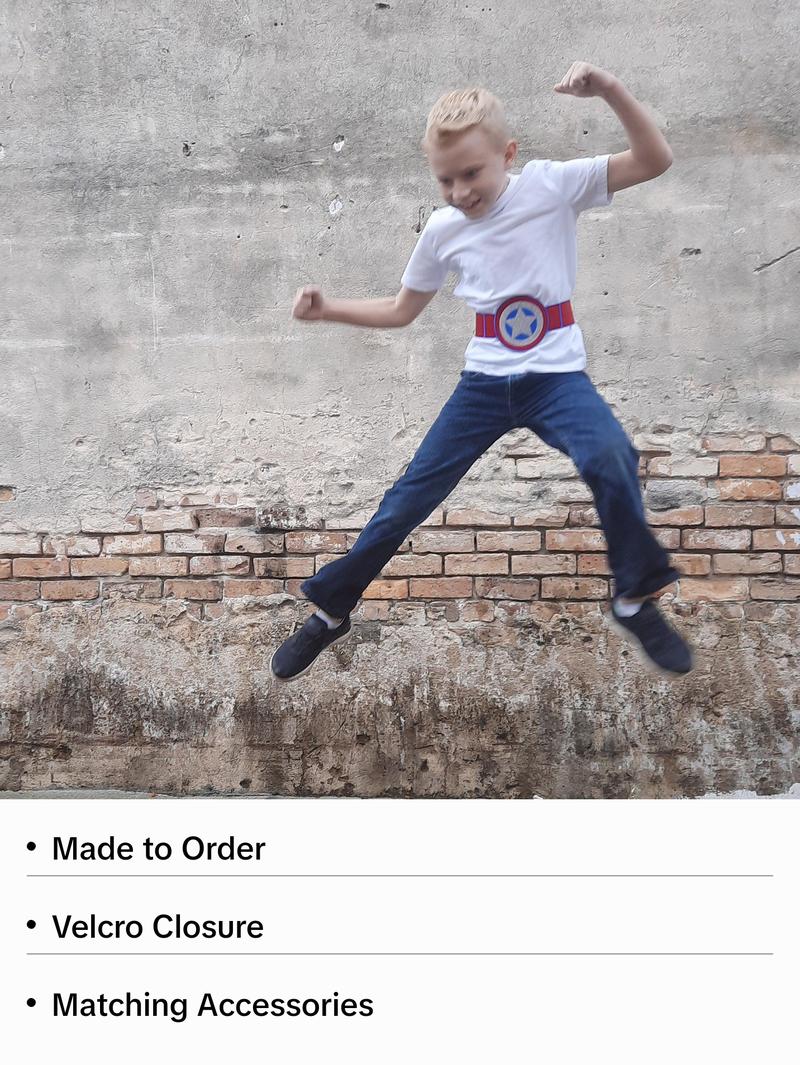 Star Superhero Belt | Captain America Themed Superhero Belt