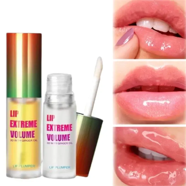 Moisturizing Lip Plumper Oil – Volumizing Shine and Long-Lasting, Smooths Fine Lines, Fuller Lips &Boosts Elasticity, Daily Skincare, Lip Moisturizer