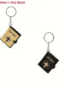 Mini Holy Bible Religious Keychain, Mini Bible Keychain for Men, Mini Book for Decoration, Ideal Choice for Gifts