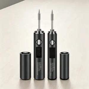 New USB Portable Wireless Digital Display Electric Soldering Iron Welding Repair Mini Household Hot Code Plastic Decal Set