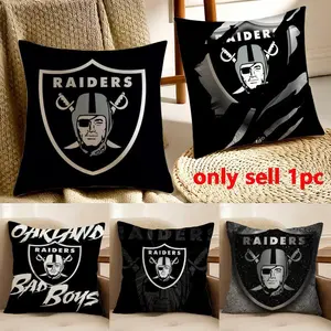 COOL 0-Oaklands R-Raiders Logo Pillow Case Pillowcase Short Plush Hidden Zipper Soft And Washable Color-resistant Removable Suitable For Sofa Drawing Living Rooms Bedrooms Car Office Gift Home Textile