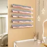 Mirror Acrylic Nail Polish Rack, Cosmetic Display Stand, 15 Inch Wall Mounted Shelf, Sleek Look, Organizer for Nail Polishes & Accessories