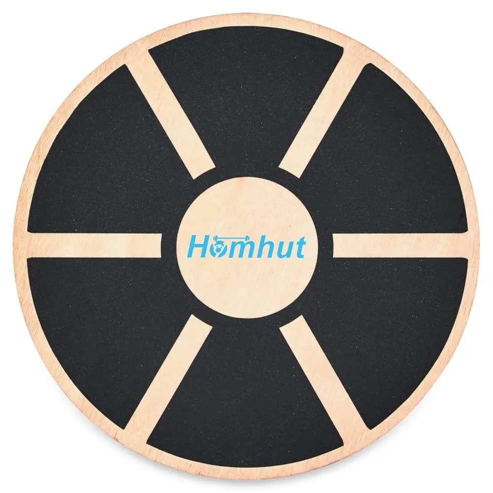 Multi Gear Custom Angle Wood Incline Trainer Board, Wear Resistant Frame for Sports Warm Up Cool Down Routines(Round-1pcs）