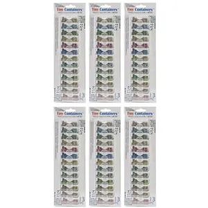 Elizabeth Ward Bead Storage Solutions 13 Piece Craft Storage Containers (6 Pack)