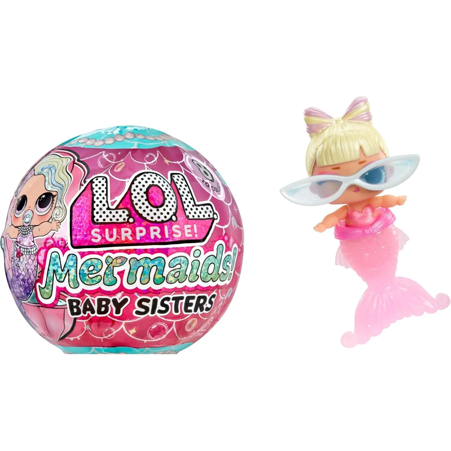 Surprise Mermaids Baby Sisters with Color Change Tail, 8 Dolls to Collect, Fashion Accessories, Great Gift for Kids Ages 4+