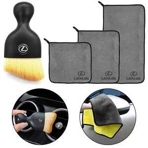 Lexus F Sport Es300 Rx300 Rx330 Rx350 Is200 Is250 Is300 Gs300 Car Wash Towel Brush Set, Super Absorbent Quick Dry Anti-Scratch Multi-Functional Cleaner