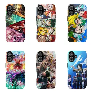 My Hero Academia Anime Case for iPhone 17-7 Pro Max Plus & Samsung Galaxy S25-S21 Ultra Plus - MHA Deku Bakugo Todoroki Manga Collage Aesthetic Phone Cover unisex