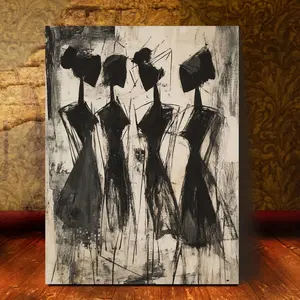 Flat 2D, 1 Piece of Pablo Picasso's "The Girl from Avignon" Framed Wall Art - Cubism Masterpiece, Iconic Work by the Legendary Spanish Artist, Suitable for Room Decoration Signature Edition - Educational Artwork and Office Display (1 Piece), Flat 2D