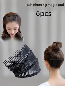 6-Pack Invisible Hair Volume Comb Set, Hidden Fluffy Root Lifter, Quick Thickening Clips, Non-Slip Hair Accessories for Fine/thin Hair
