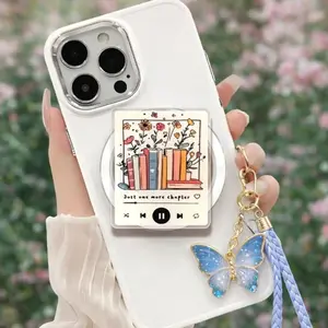 Just One More Chapter Magnetic Phone Grip: Resin Bookmobile Stand (MagSafe Compatible)
