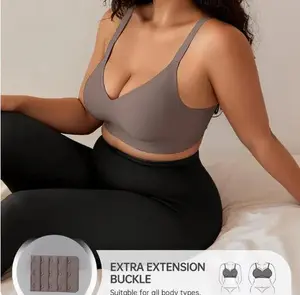 COKE Women Comfortable Push Up Bras Wireless Seamless Full Coverage Jelly Bra Buttery Soft Everyday Tshirt Bra Convertible Bra