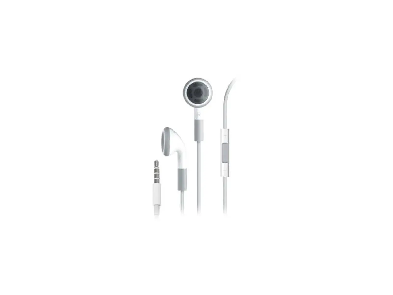 4XEM White 4XEARPHONESWH Binaural Premium Series Apple Type Earphones with Controller