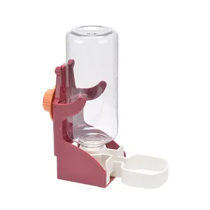 Automatic Hanging Pet Water Bottle – No-Spill Gravity Water Dispenser for Hamster Rabbits & Small Pets, Anti-Tip Leak-Proof Small Animal Cage Accessories, Self-Refilling Easy Clean Pet Waterer for Small Cats Birds