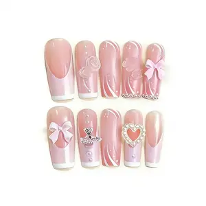 Planet Pearl Flower Nail Art,Fake Nails,Nails