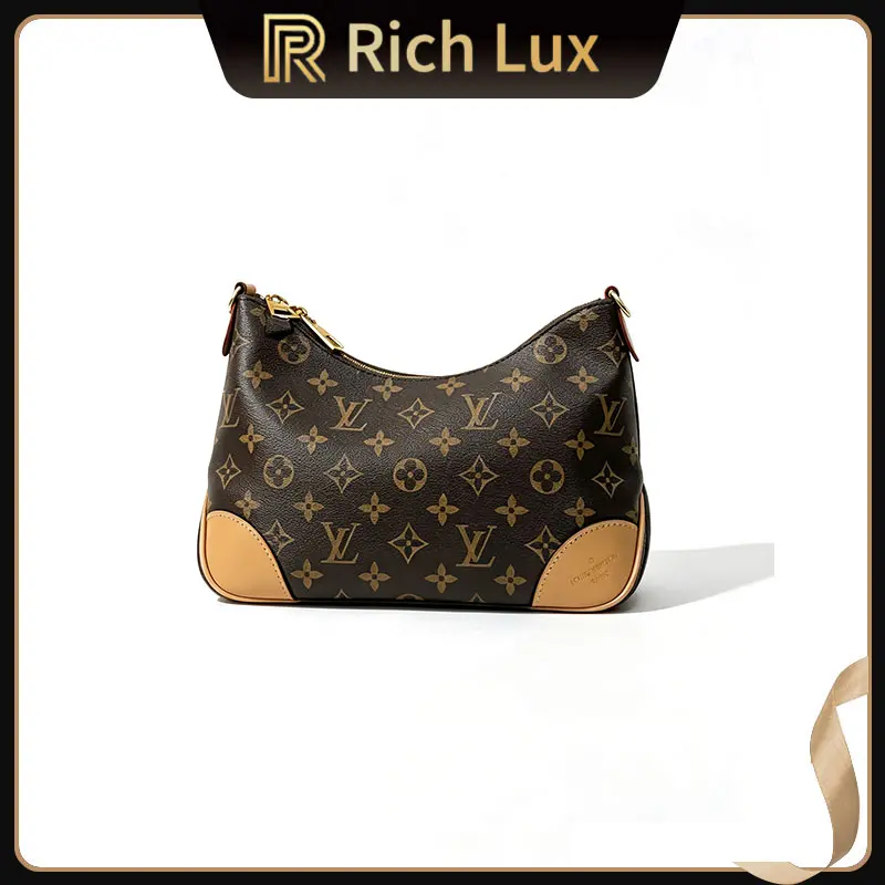 Pre-owned Louis Vuitton Boulogne Monogram Canvas Casual Crossbody Bag, High Quality Pre Loved Shoulder Bag, High Quality Bag