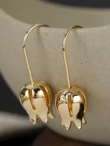 Fresh Wind Tulip Pendant Earhook Women's Daily Casual Wear Earrings Gentle Atmosphere Jewelry