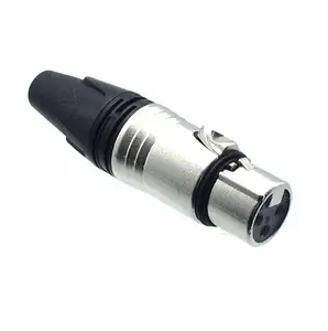 AMERICAN RECORDER Solder Type 3 pin Female XLR Connector - Nickel
