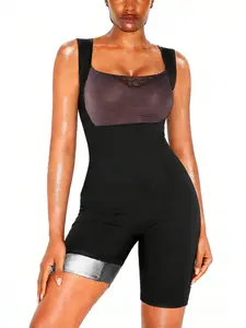 Women's Three-In-One Sauna Suit, Vest-Style Top and Pants Design, Slight Stretch Fabric, Stretchable Activewear, Yoga Clothes, Ideal for Yoga, Sports, Running, Cycling, Fitness