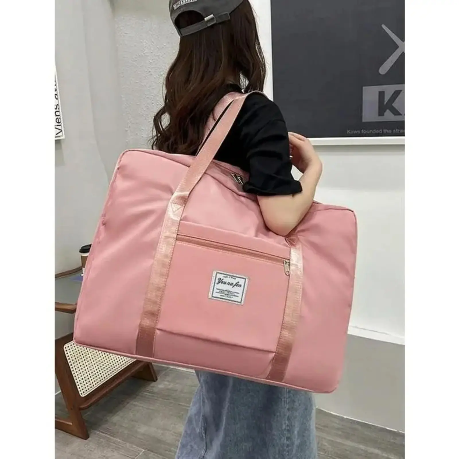 Durable Waterproof Oxford Cloth Dual-Use Travel Duffle Bag - Carry On Luggage, Expandable Extra-Large Multi-Compartmentalized Storage, Overnight & Moving Solution for Quilts & Clothing, Dual-Use Travel Bags