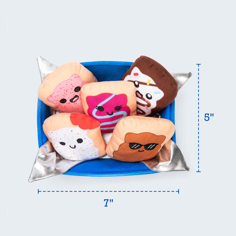 Pop-Tarts Emotional Support by Relatable – Snack-Inspired Pals, Full of Bite-Sized Plushies and Cute Stuff, Unexpected Funny Gifts for Loved Ones, Includes 5 Plush Pals with Plush Box