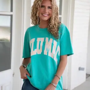 LULUMAC teal design tshirt
