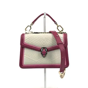 Pre-owned Bvlgari Lambskin Shoulder Bags 7.87'' R2589 Shoulder Bag T25188290943 0403 LA Gia