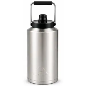 Ozark Trail 1 gal Stainless Steel Insulated Water Jug, Silver