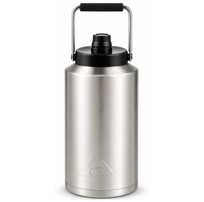Ozark Trail 1 gal Stainless Steel Insulated Water Jug, Silver