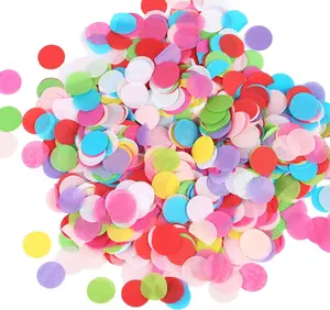 7.1oz Colorful Tissue Paper Confetti, 1inch Large Bag Round Confetti for Wedding Birthday Party Celebrations, Multicolor 25000 count