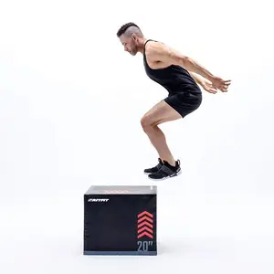 RitFit 3-in-1 High Density Heavy Foam Plyometric Jumping Box