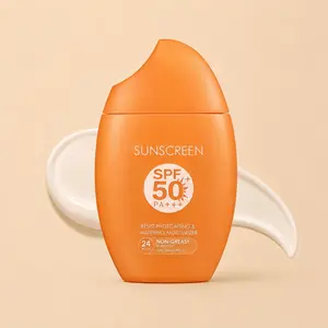SPF 50 PA+++ Lightweight Sunscreen, Daily UV Protection, Prevent Sunburn & Tanning, Hydrating Non-Greasy Formula, No White Cast, Easy to Spread, Waterproof & Sweat Resistant
