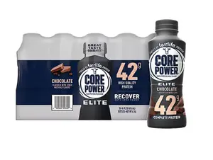 Core Power Elite High Protein Shake Chocolate 42g Bottle 14oz - Lactose Free, Made with Fairlife Ultra-Filtered Milk, 10 Pack for Post-Workout Recovery - Energy, Beverage
