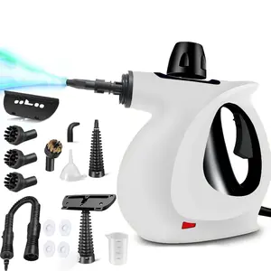 1500W High-Temperature Handheld Steam Cleaner, Pressurized Multi-Purpose Portable Steamer with Accessories for Home Deep Cleaning. High-Pressure Machine for Car Detailing, Kitchen Grease, Bathroom Grout, Couch, Upholstery & Furniture.
