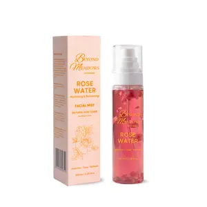 Beyond Meadows Rose Water Spray for Face & Hair - Made with Rose Hydrosol & Glycerin, Hydrating & Refreshing Facial Mist to Set Makeup, Support Double Cleansing & Help Balance Skin’s pH (3.38 fl oz)