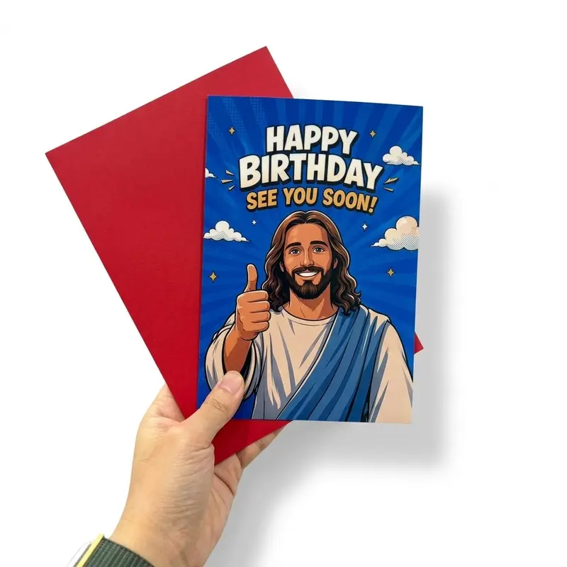Rude Gag Birthday Card – "See You Soon" Dark Humor Greeting for Friends, Spouses & Coworkers – Hilarious & Edgy