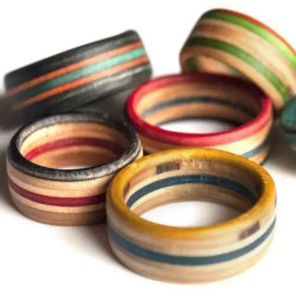 Recycled Skateboard Ring Recycled Skateboard Ring